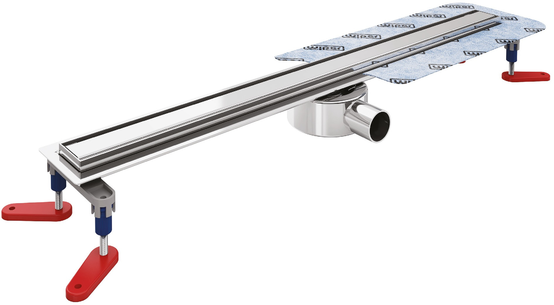 Wiper New Elite Slim odpływ prysznicowy liniowy 80 cm wzór Pure szlif 100.3402.02.080