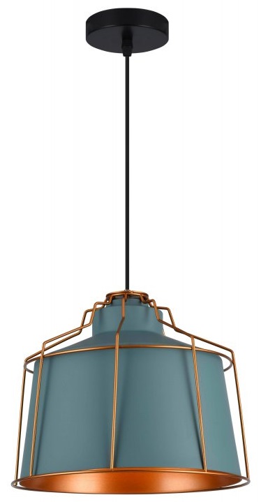 GTV Goa lampa wisząca 1x40 W niebieska OS-GOA-25-DEC