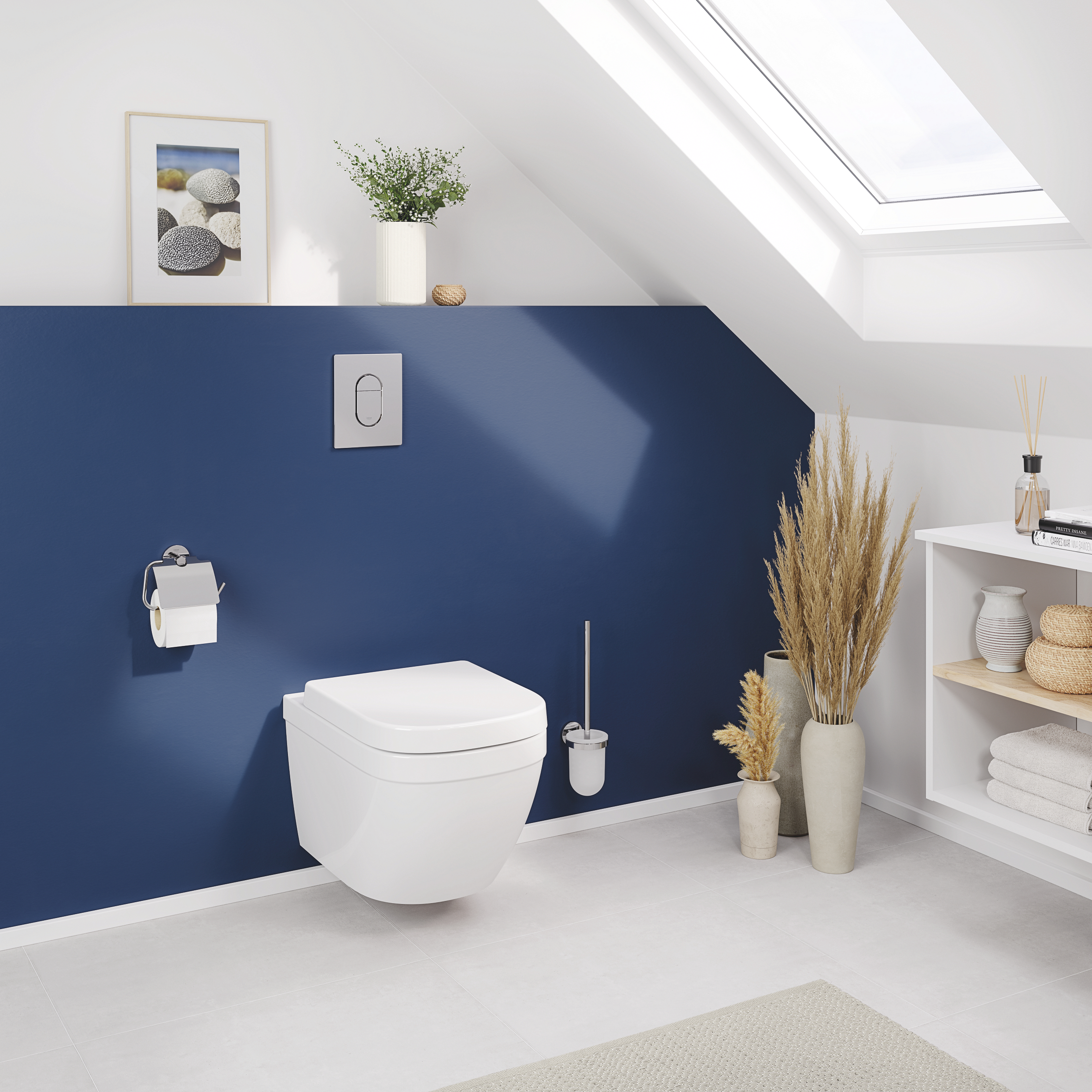 Grohe Bau Ceramic miska WC z deską wolnoopadającą wisząca bez kołnierza biały 39899000