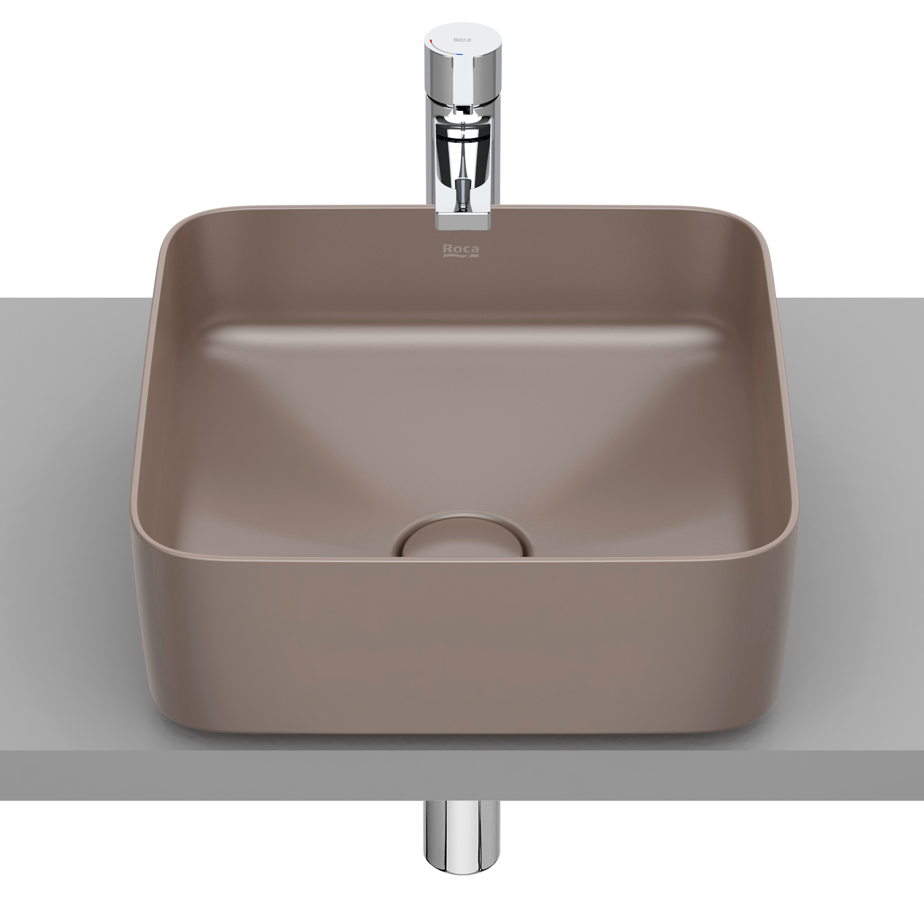 Roca Inspira umywalka 37x37 cm kwadratowa nablatowa A327532660
