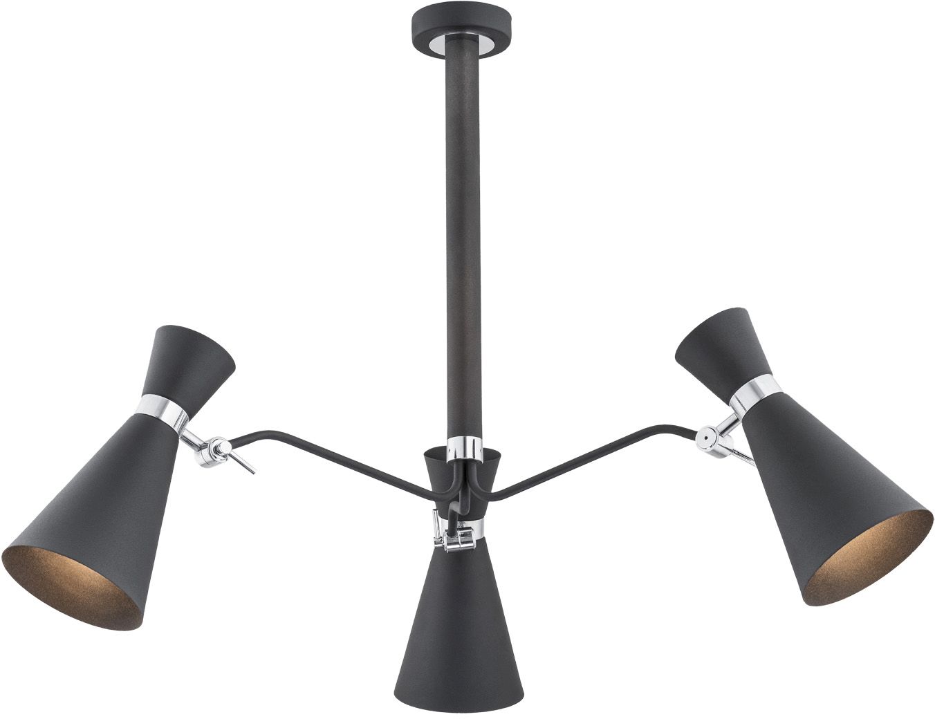 Argon Lukka lampa wisząca 3x15W czarny 1380