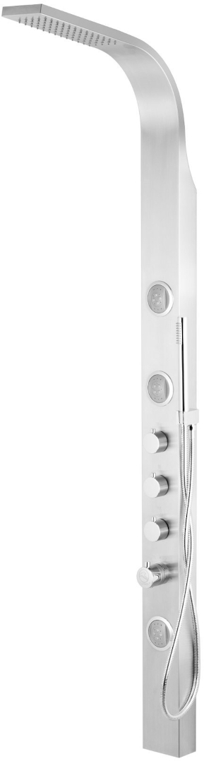 Corsan Snake panel prysznicowy ścienny termostatyczny srebrny S-002SNAKE