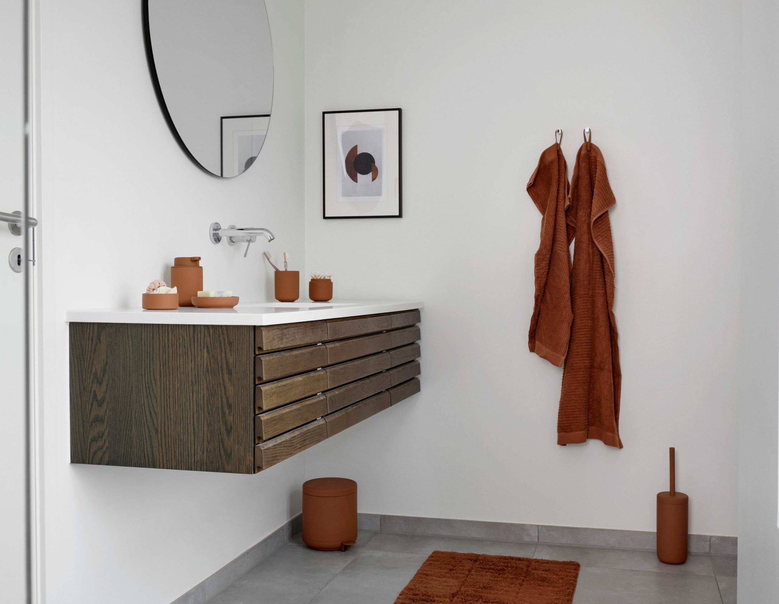 Zone Denmark Classic ręcznik 70x50 cm bawełniany terakota 31566