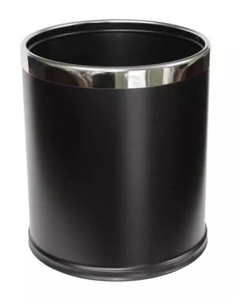 Stella kosz na śmieci 9 l otwarty czarny mat/stal poler 20.100-MB