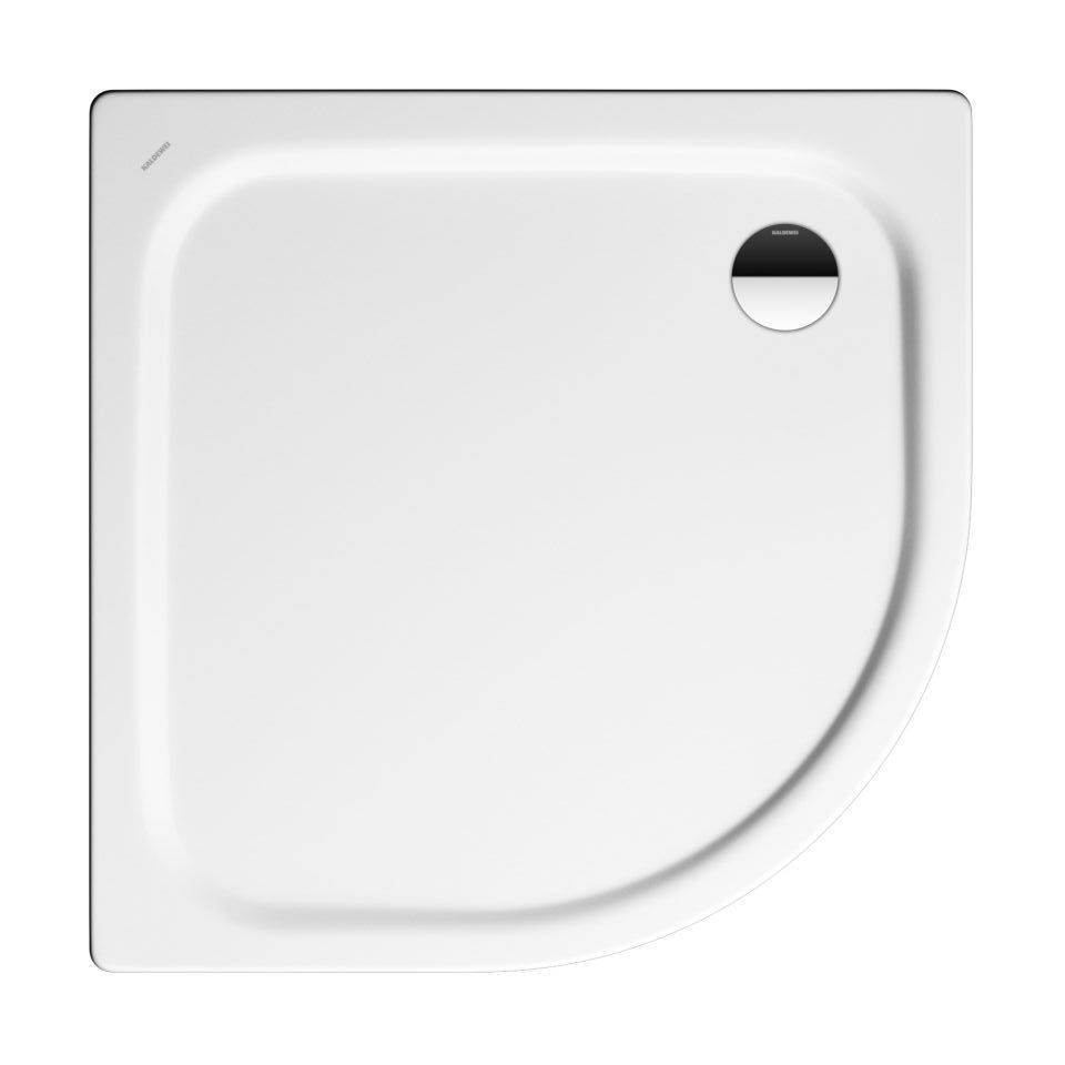 Kaldewei Zirkon brodzik 80x80 cm półokrągły z nośnikiem ze styropianu model 600-2 biały 456548040001