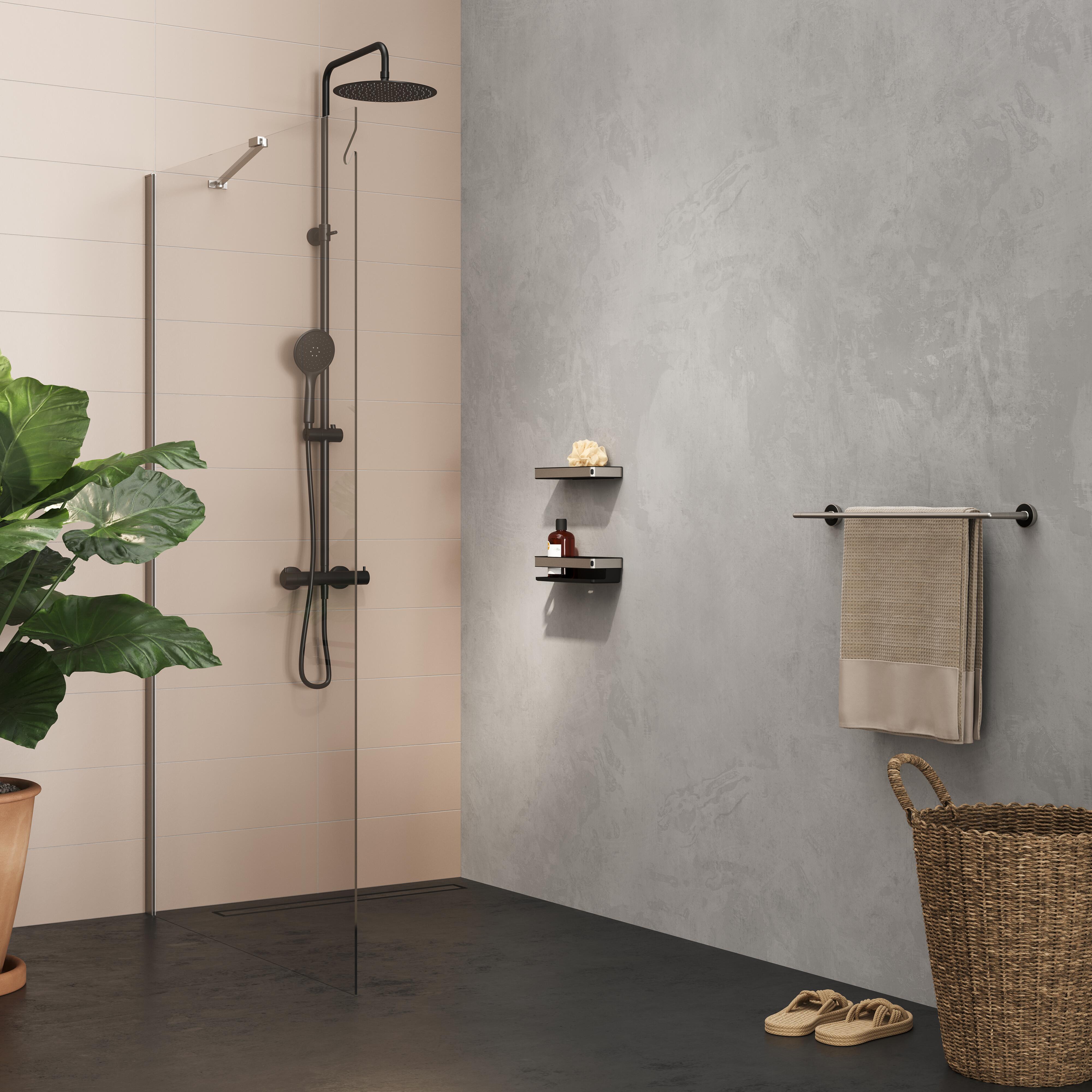 Tiger Cooper półka łazienkowa 28 cm stal/czarny 800233