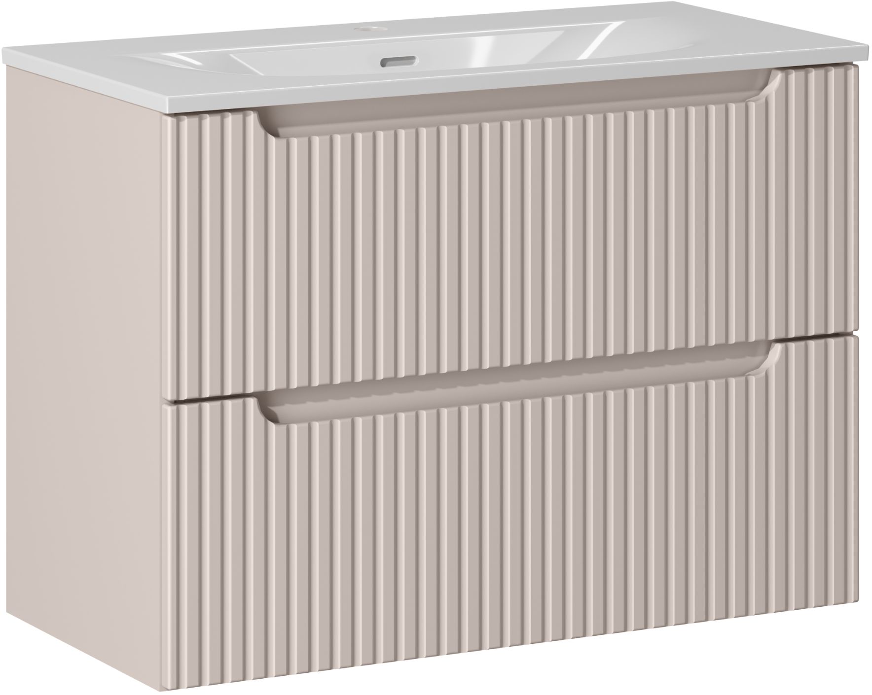 Zestaw Comad Nova Cashmere szafka 80x39x57 cm podumywalkowa wisząca kaszmir z umywalką SET-NOC 80CM S SKY 3