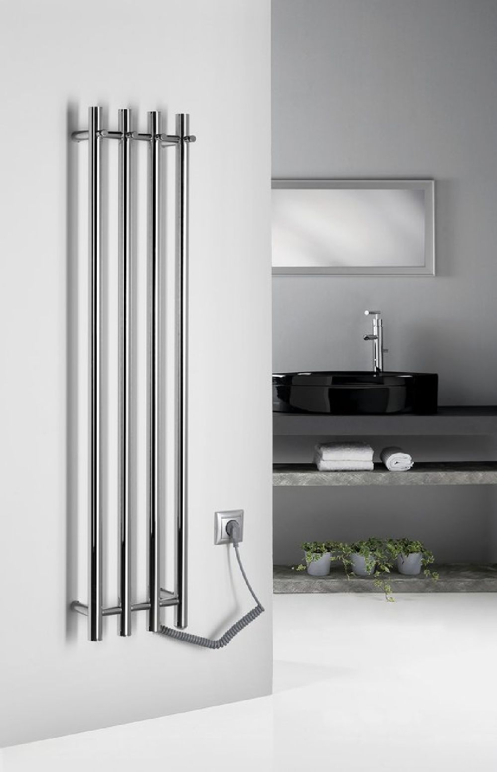 Sapho Papinado grzejnik elektryczny 120x26,3 cm chrom ER750