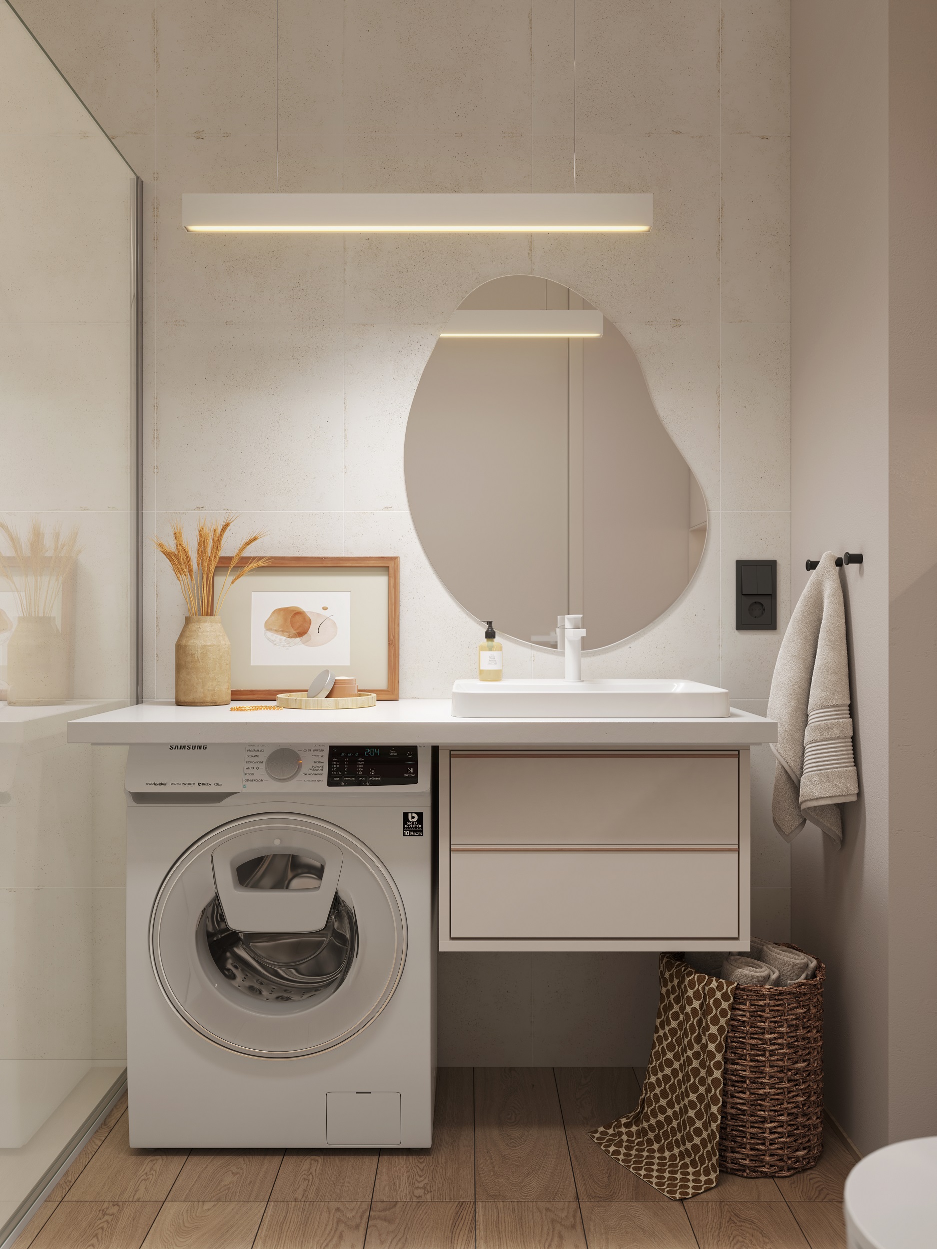 Geberit Variform umywalka 55x45 cm wpuszczana prostokątna biała 500.740.01.2