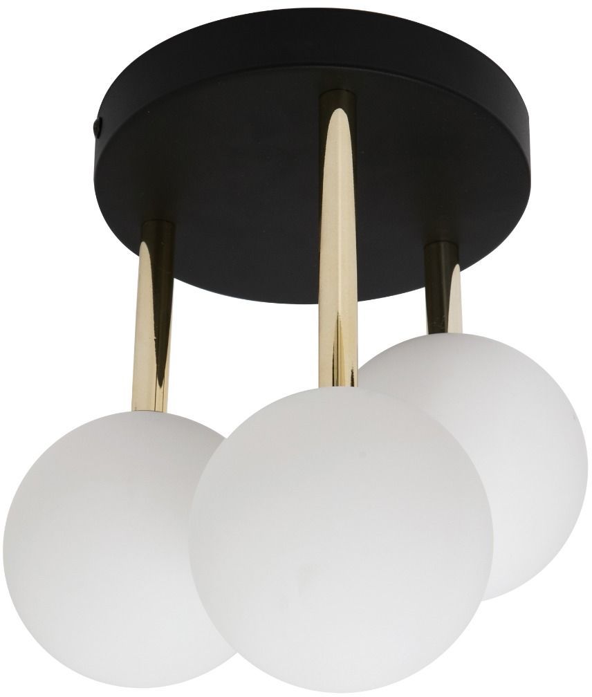 Zuma Line Ali lampa podsufitowa 3x40 W biała-czarna-złota 5644