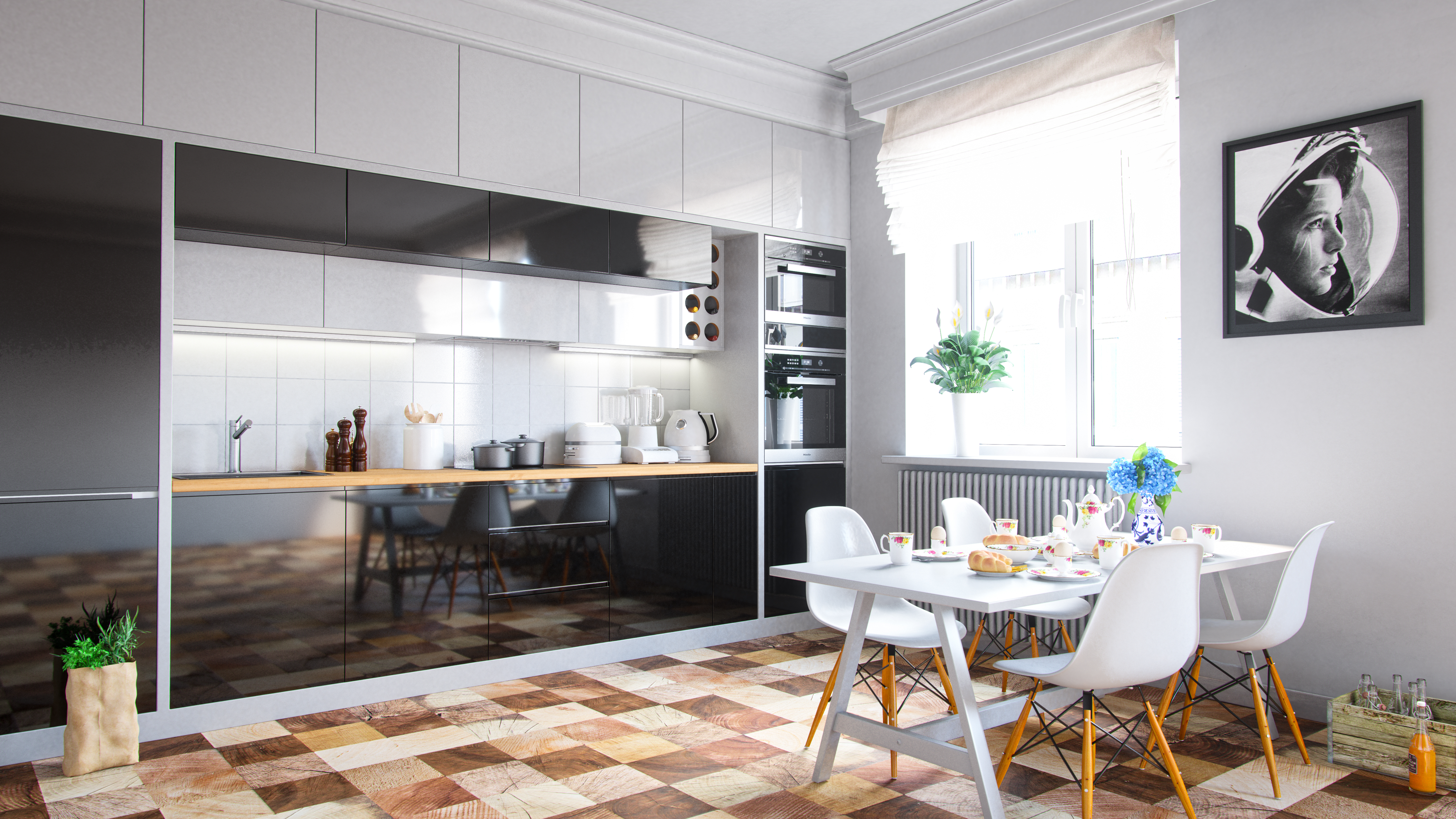 Globalo Design Delico okap kuchenny 59,6 cm podszafkowy czarny DELICO_60_1_BLACK