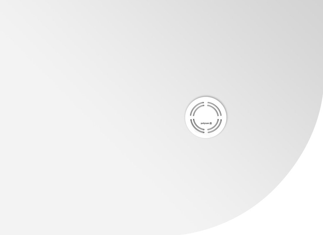 Polysan Flexia brodzik 110x80 cm półokrągły lewy biały 91261