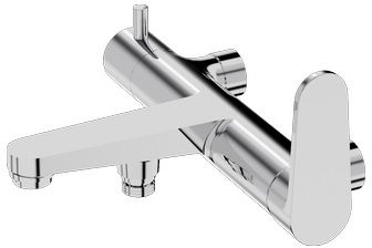 LaVita Cetus bateria wannowo-prysznicowa ścienna chrom