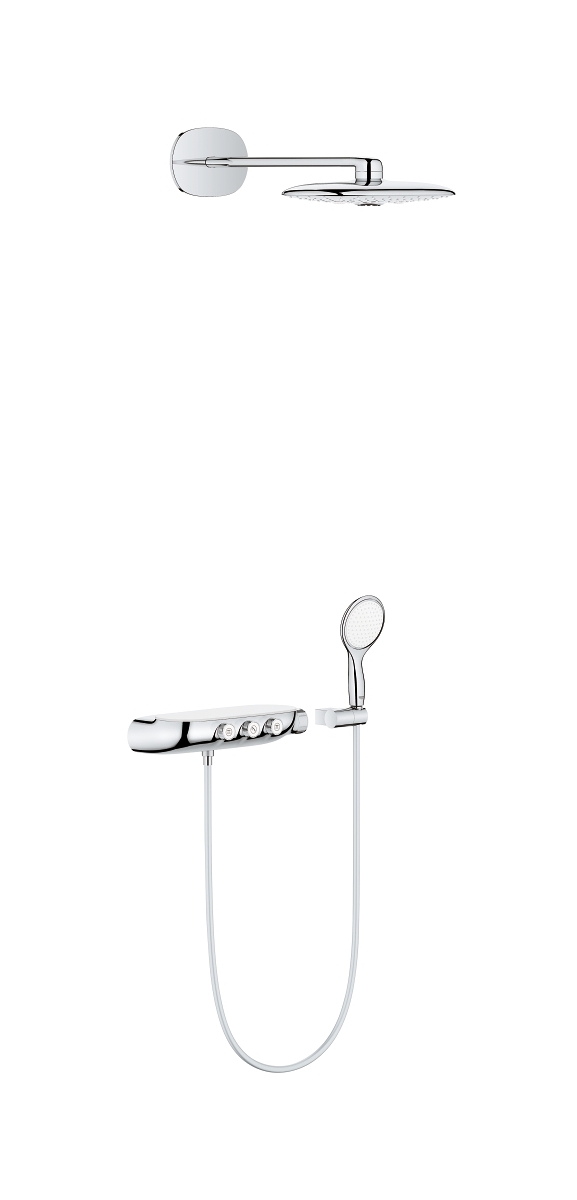 Grohe Rainshower System SmartControl 360 DUO zestaw prysznicowy podtynkowy termostatyczny z deszczownicą chrom 26443000
