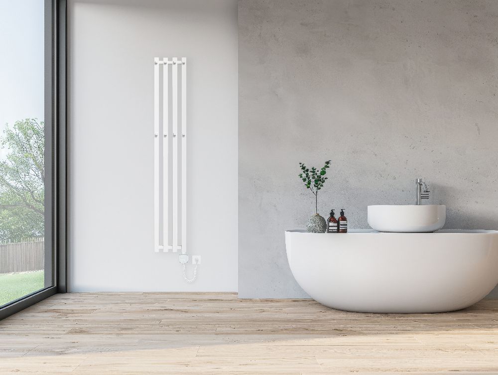 HeatQ Technology Pluto Up grzejnik elektryczny 150x24,5 cm czarny mat PNH3HQSCBB004BH3XXOP2L4