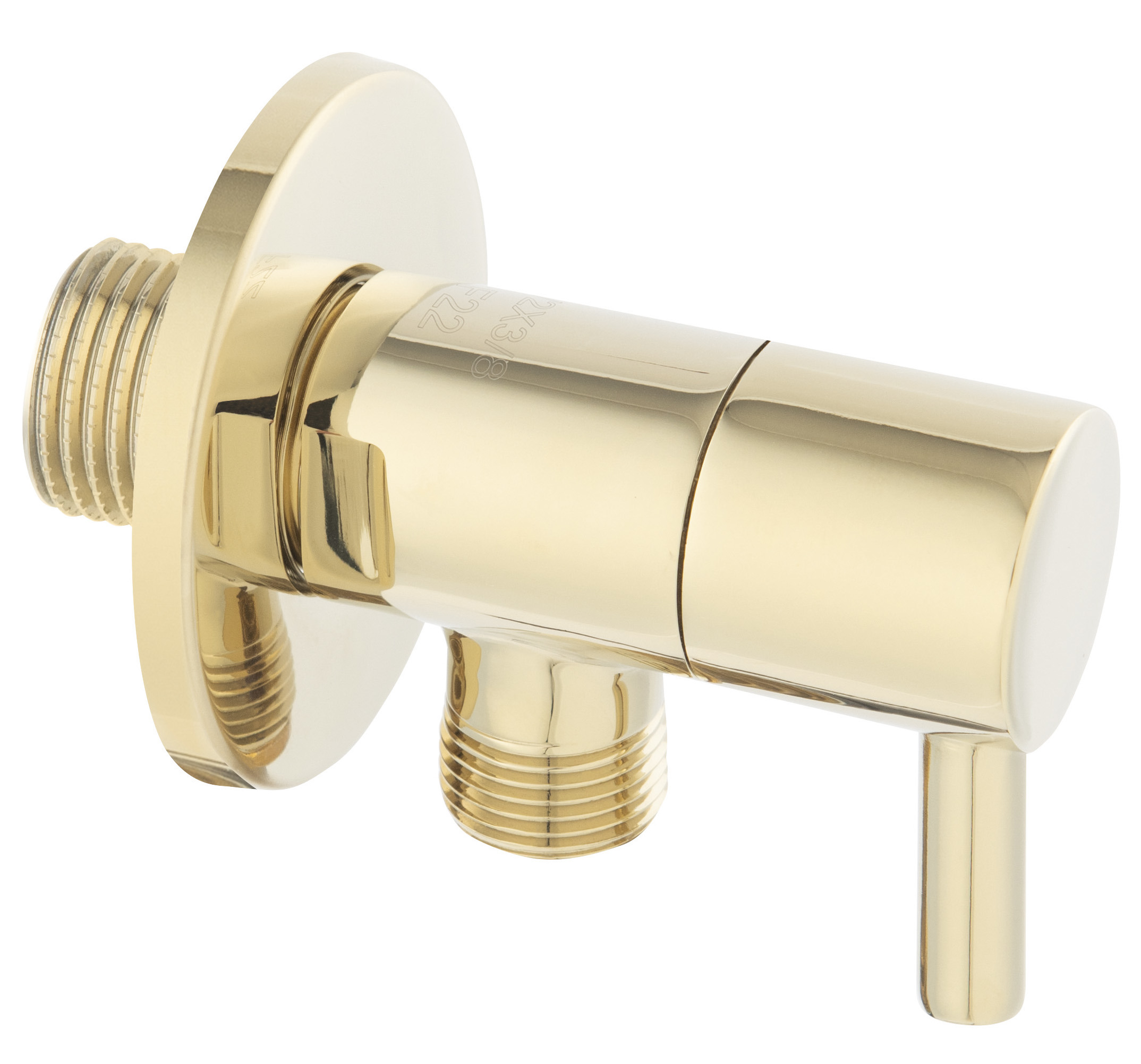 Ferro Rotondo zawór kątowy z głowicą ceramiczną złoty Z296G - Wysyłka w 24h