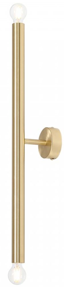 Aldex Tubo 2 S kinkiet 2x40W mosiądz 1072D40_S