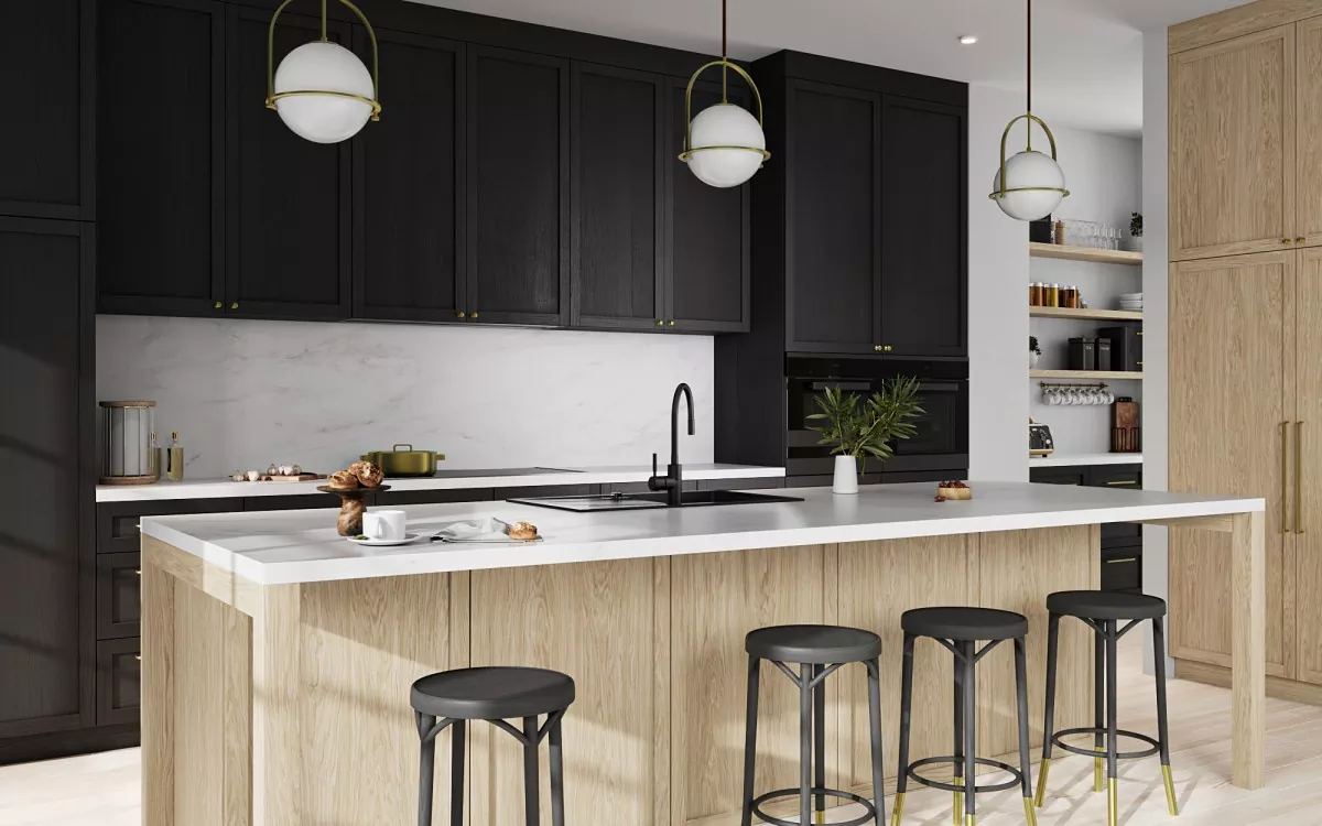 Ferro Zumba Nero bateria kuchenna stojąca z elastyczną wylewką czarny mat BZA4BLB_CZARNA