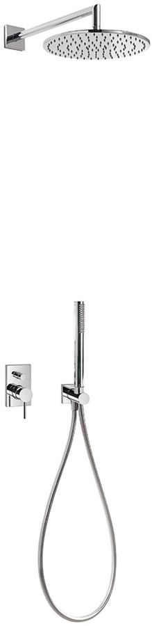 Tres Max zestaw prysznicowy podtynkowy z deszczownicą chrom 062.980.01