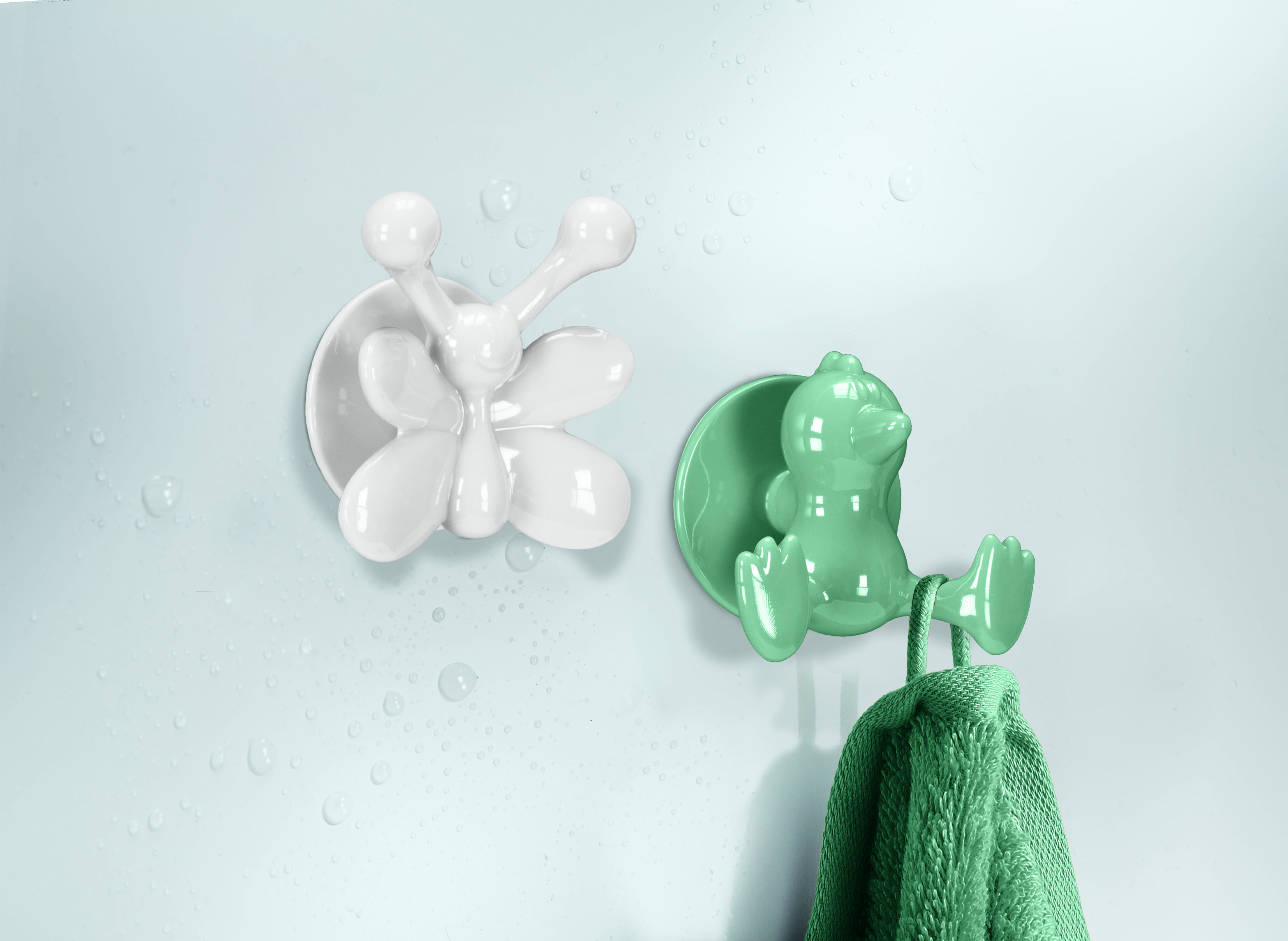 Kleine Wolke Jolly Hooks haczyk na ręcznik podwójny biały 8052100887 - Wysyłka w 24h