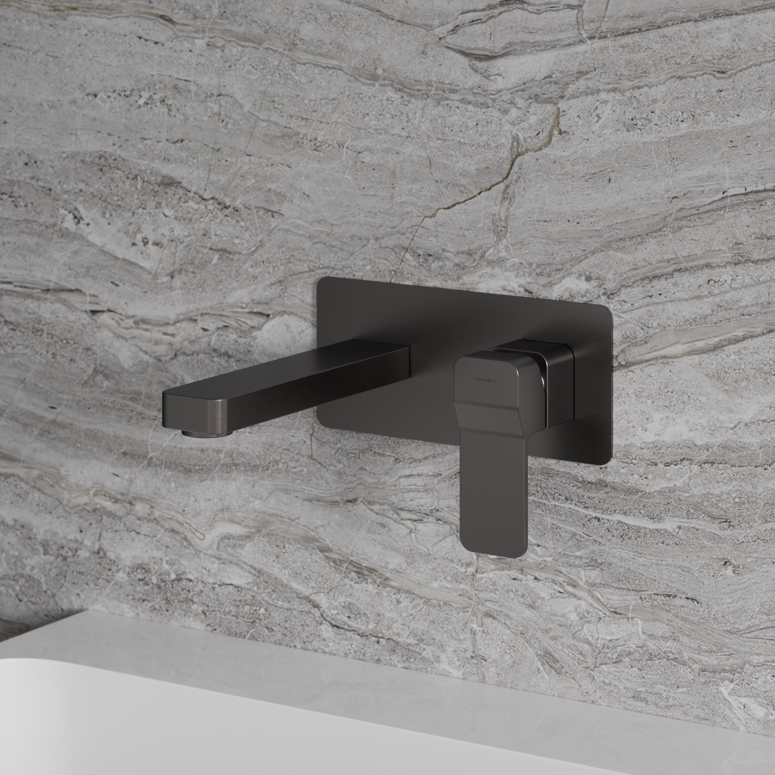 Omnires Slide bateria umywalkowa podtynkowa grafit SL7715GR - Wysyłka w 24h