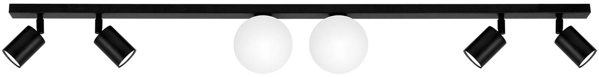 Kaja Swing lampa podsufitowa 6x10 W biała-czarna K-5492