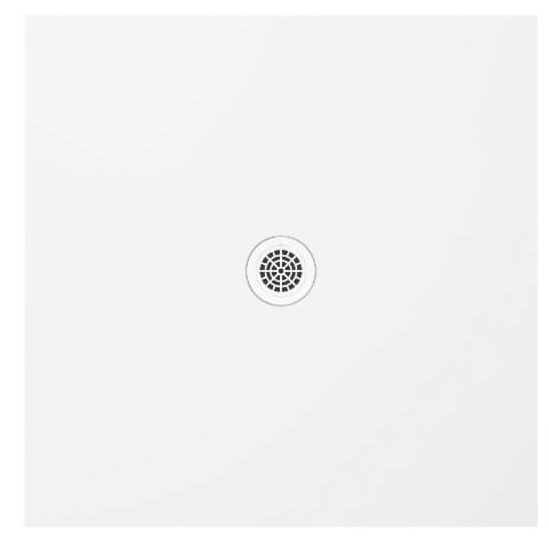 Polimat Fresco brodzik 100x100 cm kwadratowy biały połysk 00451