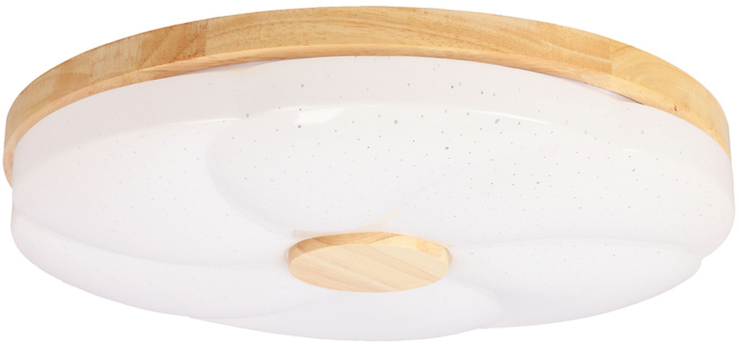 Candellux Fiorino plafon 1x24W LED biały/drewno 13-24947