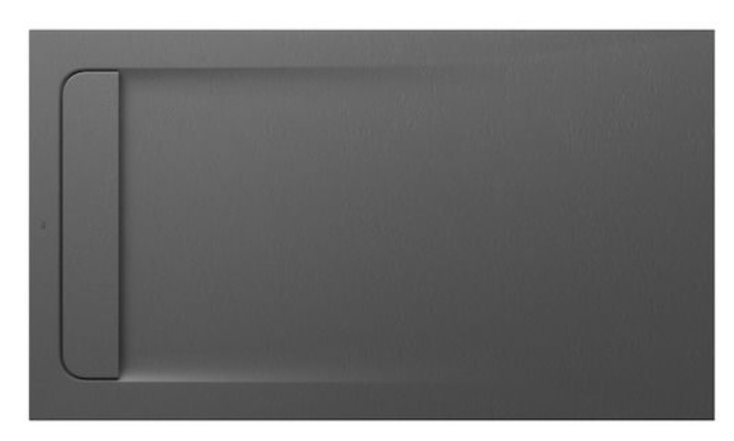 Roca Aquos brodzik 140x80 cm prostokątny kompozyt Stonex szary łupek AP60157832001200