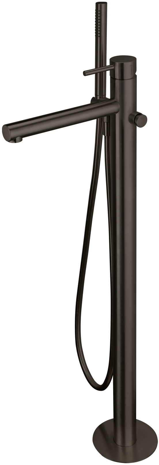 Herzbach Design iX PVD bateria wannowo-prysznicowa wolnostojąca czarny 21.132055.2.40