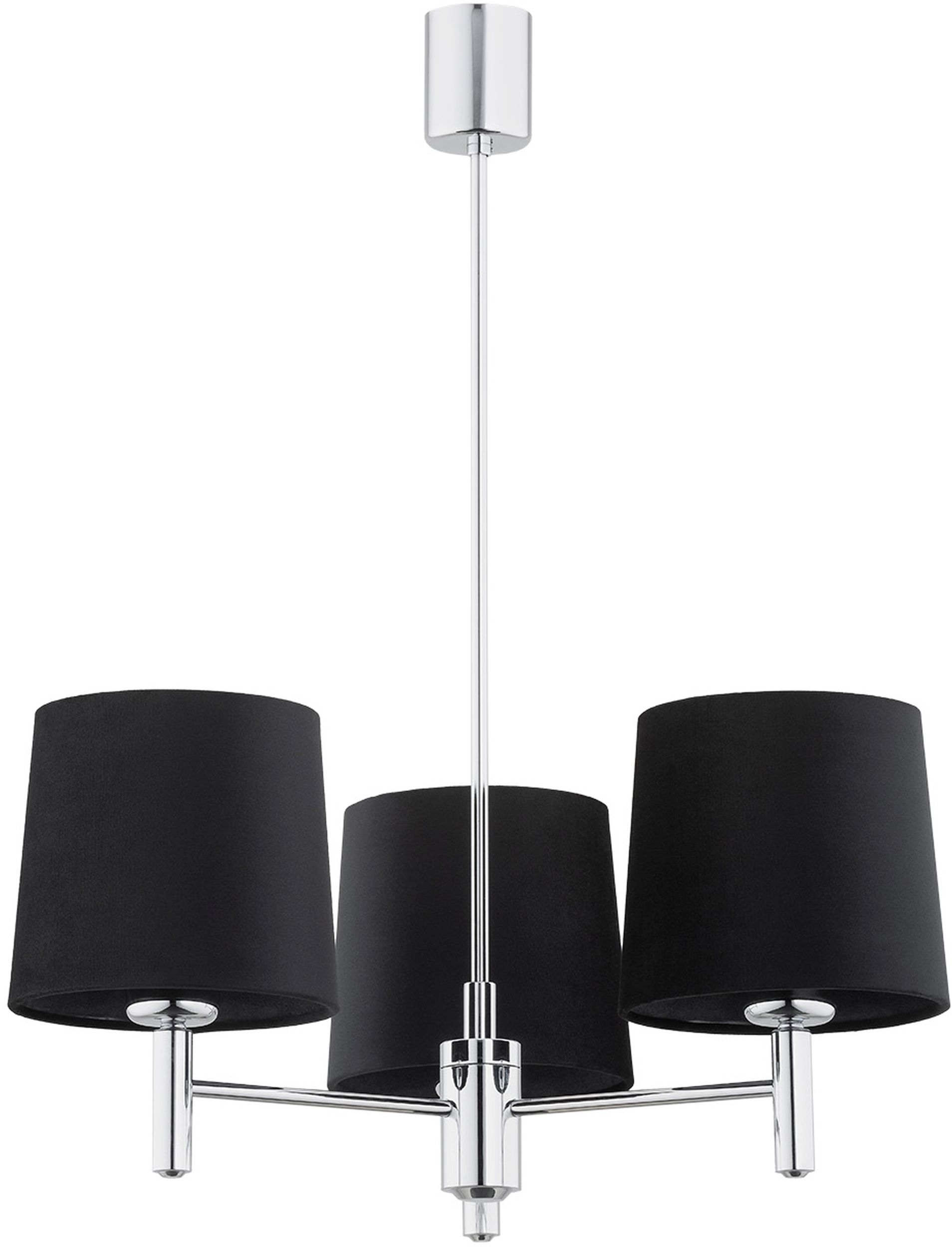 Argon Bolzano Plus lampa podsufitowa 3x15 W czarna-chrom 6108