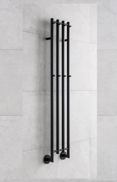 P.M.H. Mona grzejnik elektryczny 153,3x33,1 cm czarny MO1B-L