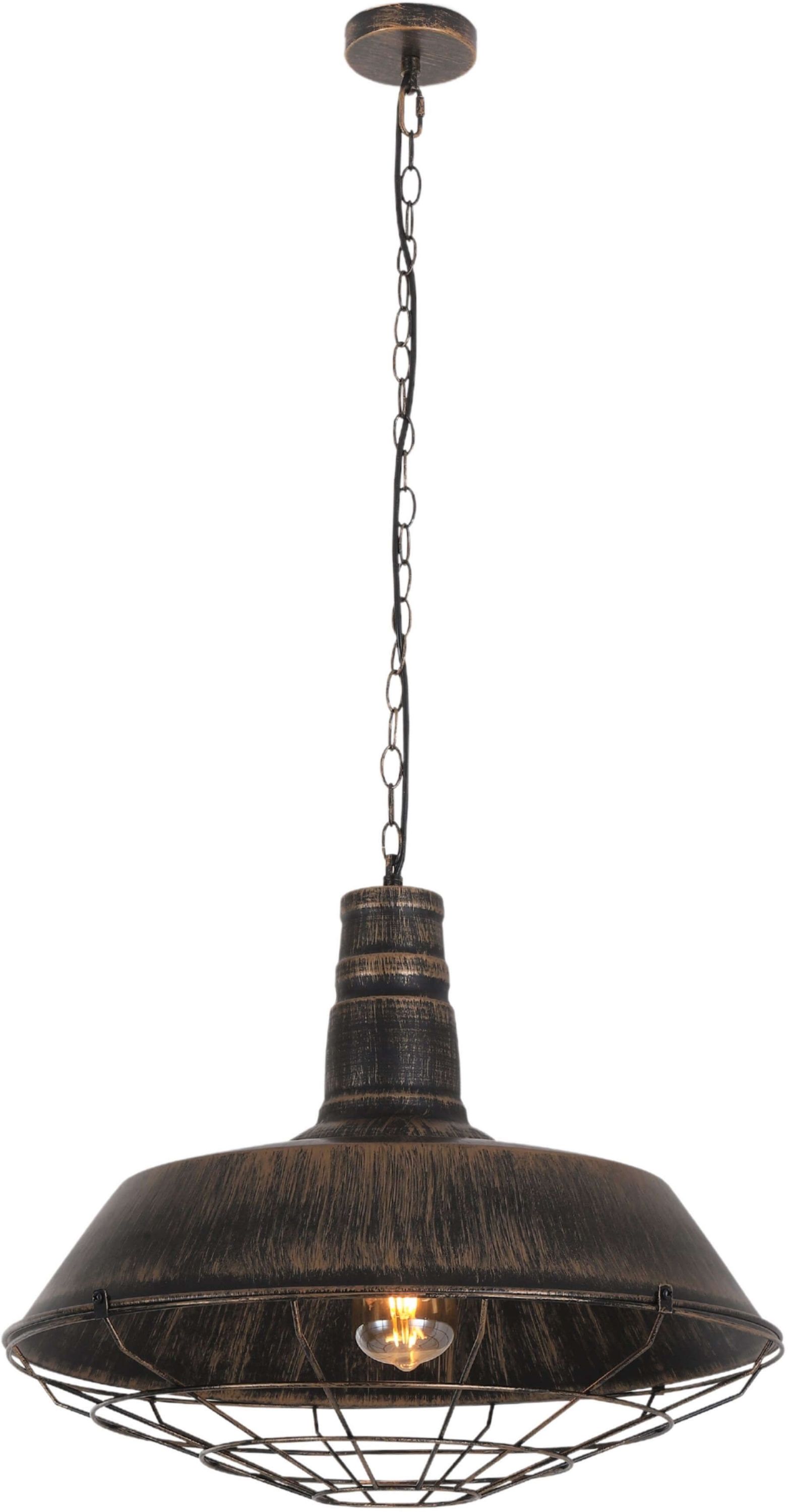 Lumina Deco Arigio D45 lampa wisząca 1x40W stare złoto LDP6862-450O.GD