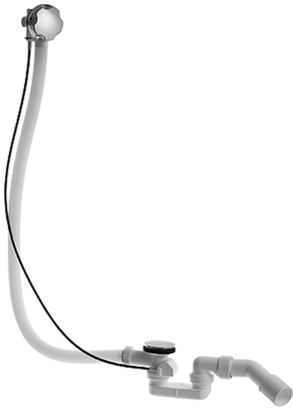 Duravit zestaw przelewowo-odpływowy chrom 790226000001000