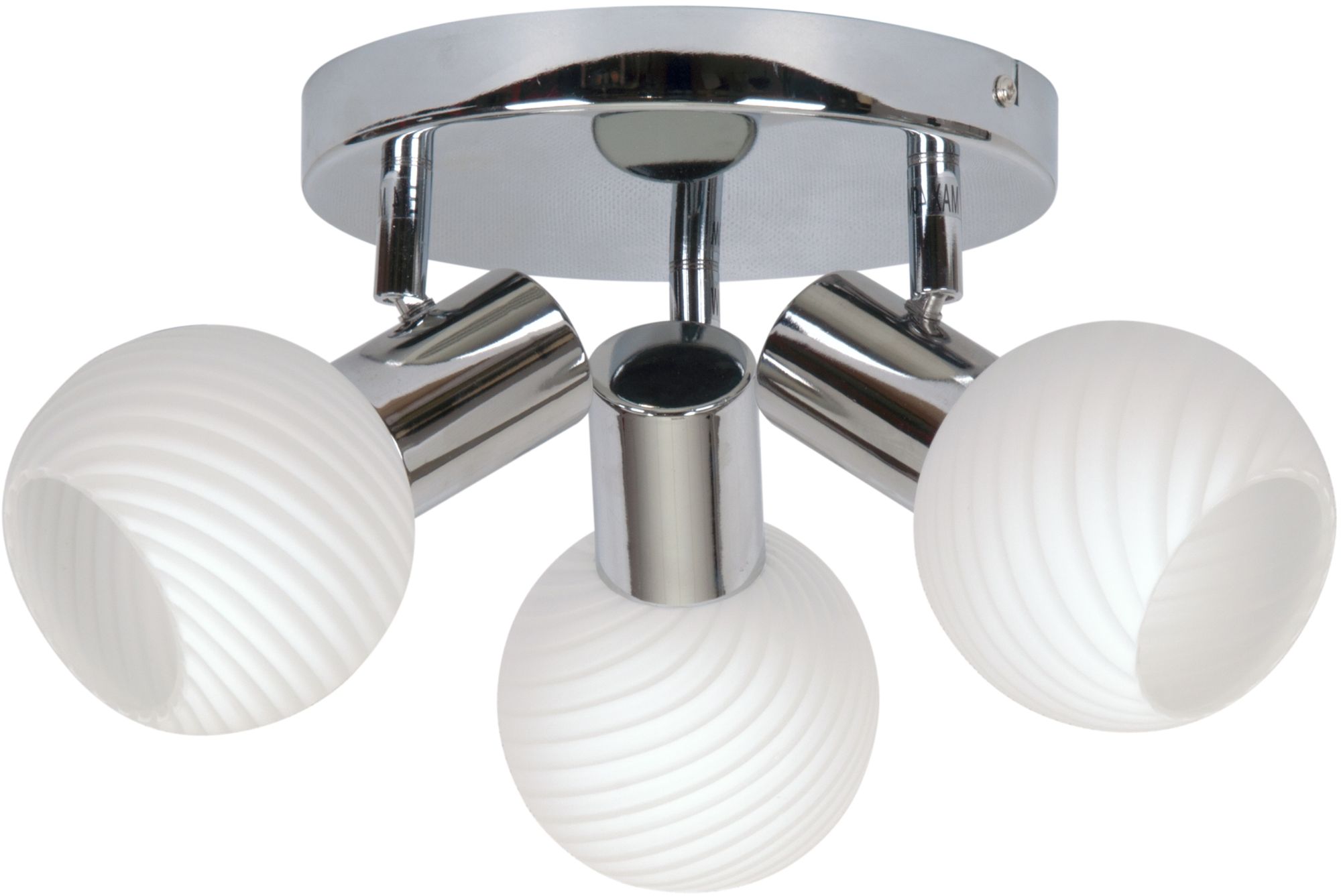 Candellux Turno lampa podsufitowa 3x40W chrom/biały 98-10940