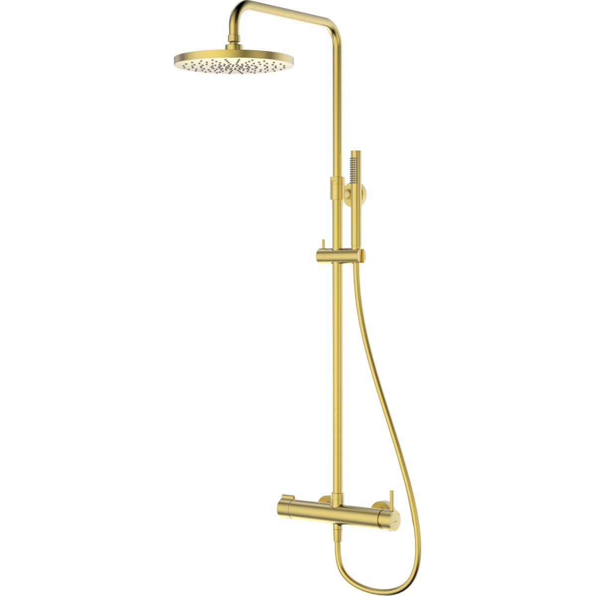 Oltens Molle zestaw prysznicowy ścienny z deszczownicą złoto szczotkowane 36504810 - Wysyłka w 24h