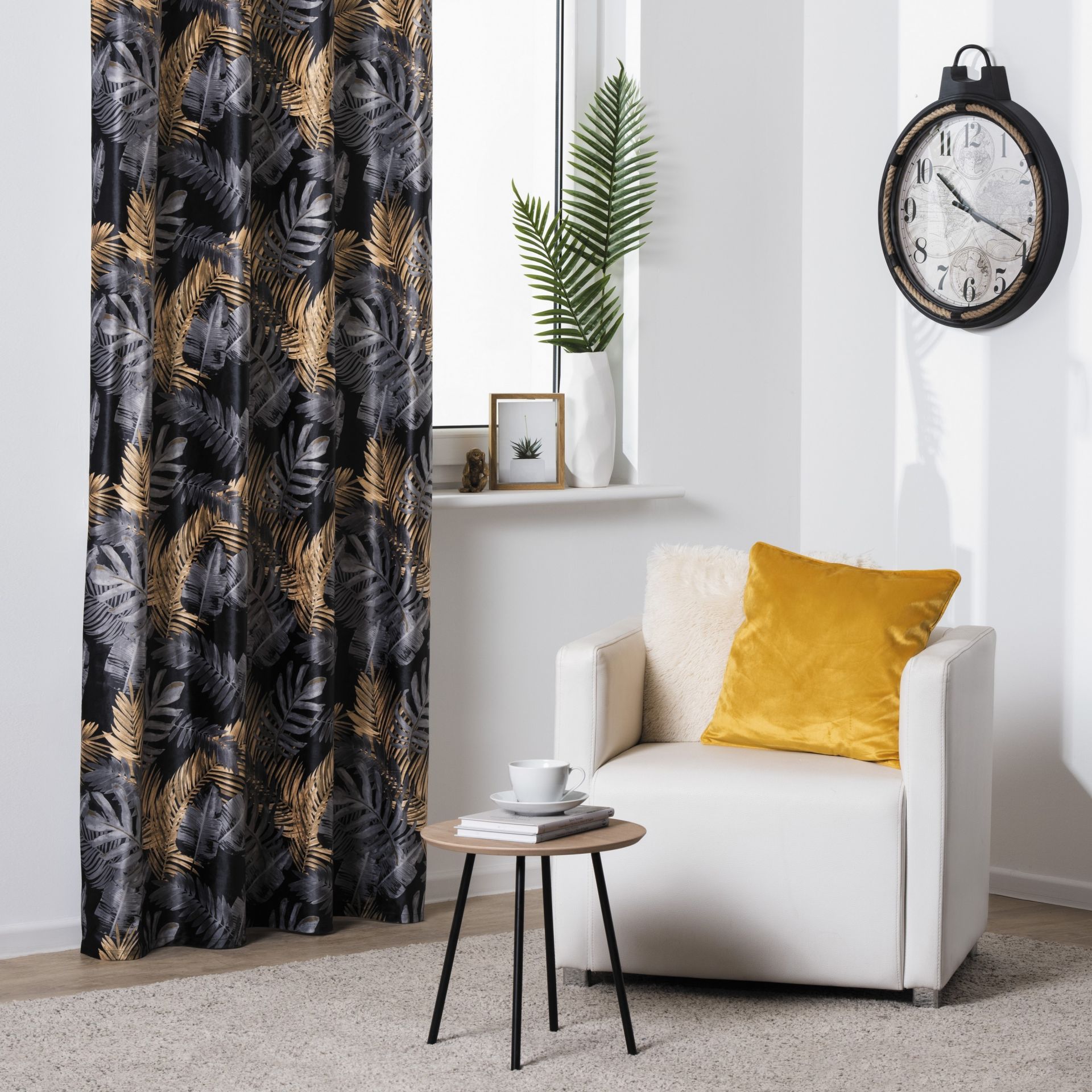 Splendid Vasco zegar ścienny czarny AZ-VASCO