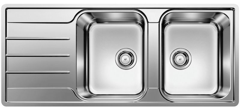 Blanco Lemis 8 S-IF zlewozmywak stalowy 116x50 cm stal szczotkowana 523036