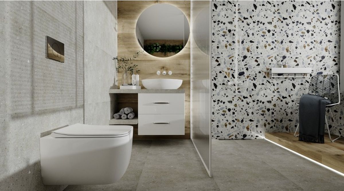 LaVita Shak miska WC z deską wolnoopadającą wisząca bez kołnierza biały połysk