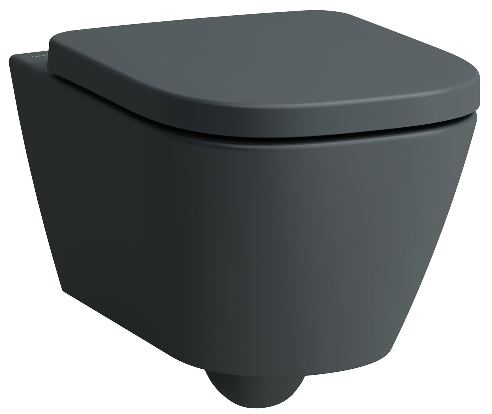 Laufen Meda miska WC wisząca bez kołnierza spłukiwanie wirowe grafit mat H8201107580001