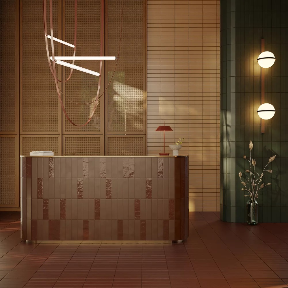 Paradyż Sundown płytka klinkierowa 24,5x6,6 cm brązowa