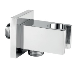 Ferro przyłącze kątowe węża z uchwytem chrom PKN15 - Wysyłka w 24h