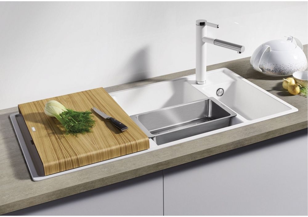 Blanco Axia III 6 S zlewozmywak 100x51 cm z Silgranit PuraDur lewy biały 524647