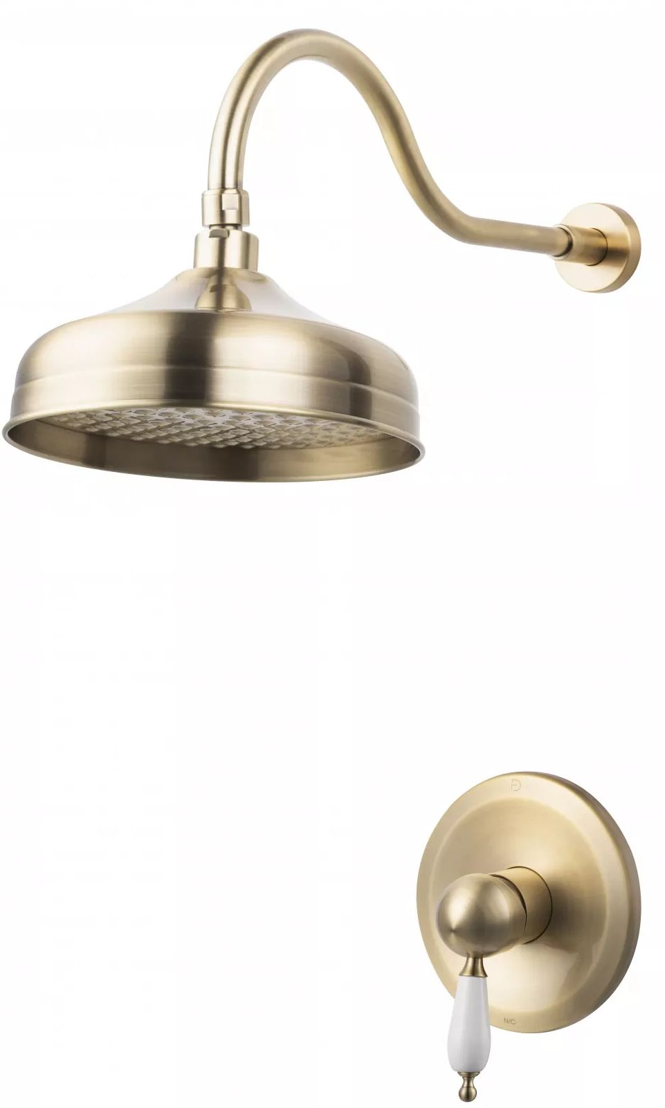 FDesign Lacrima zestaw prysznicowy podtynkowy z deszczownicą stary brąz FD1-LRA-7PASET2-66 - Wysyłka w 24h