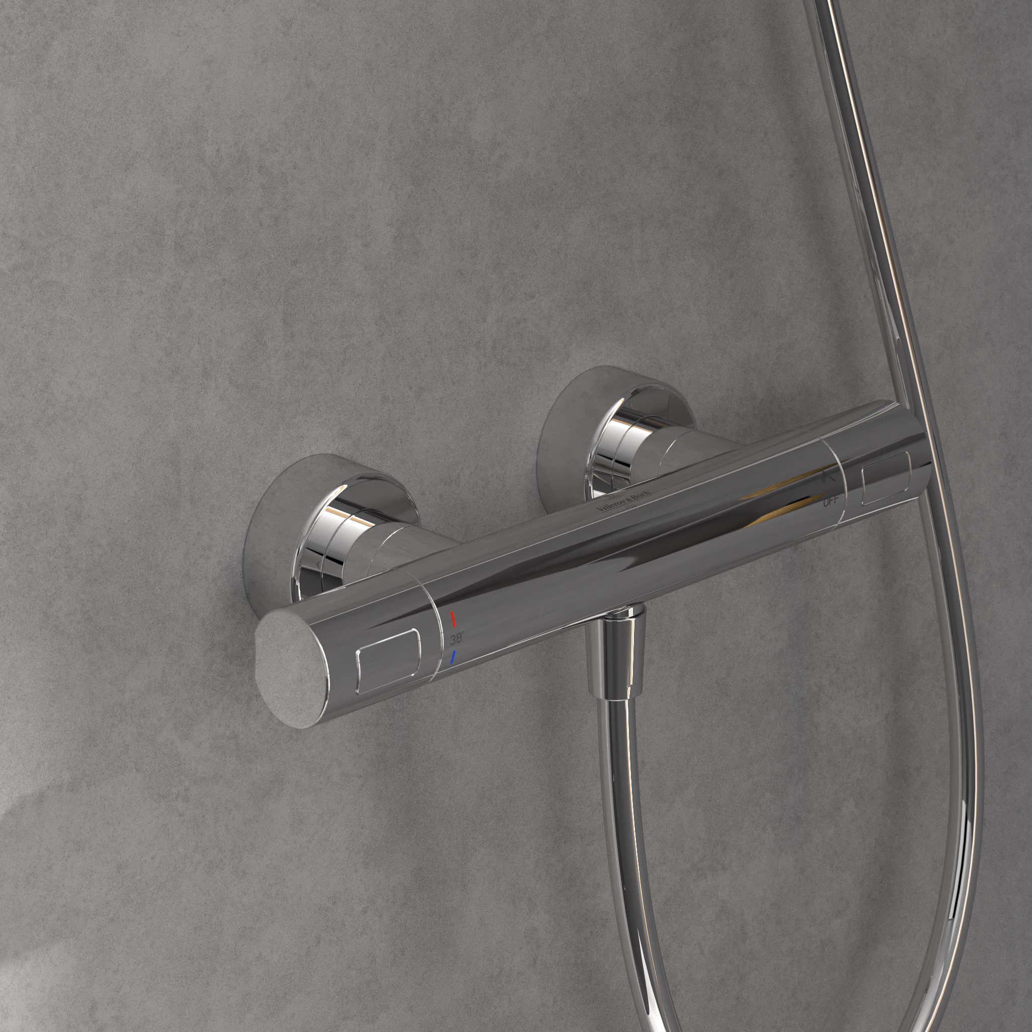 Villeroy & Boch Universal Taps & Fittings bateria prysznicowa ścienna termostatyczna chrom TVS00001700061 - Wysyłka w 24h