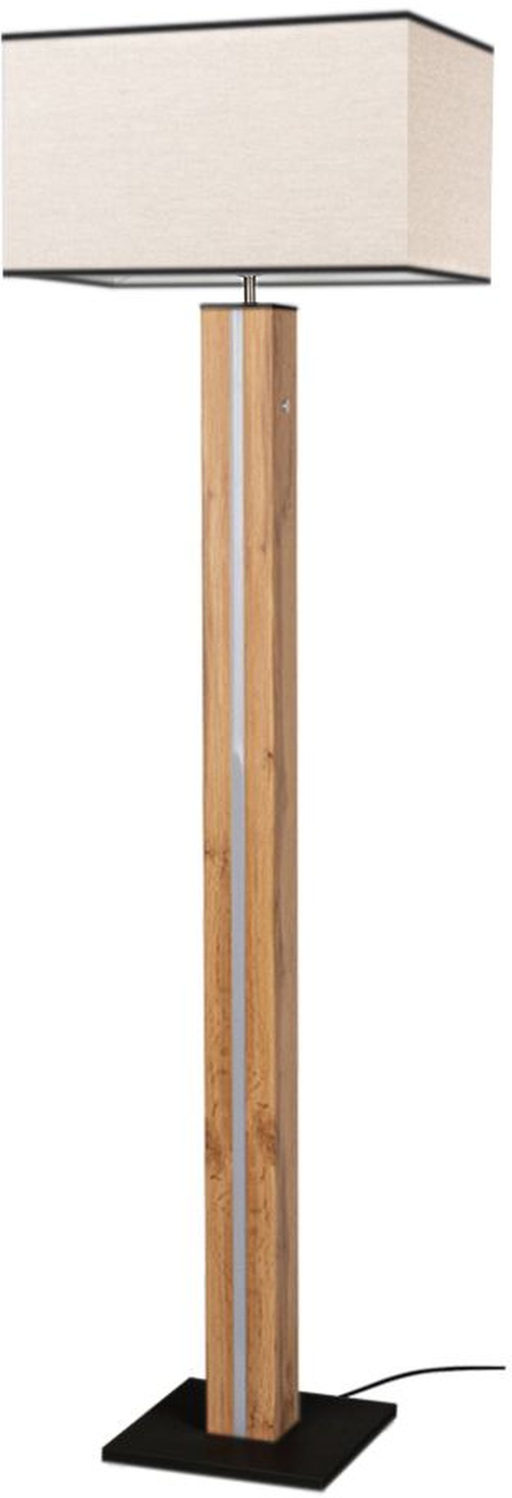 Britop Lighting Flame lampa stojąca 1x60W 1x16W LED czarny/beżowy 661319187