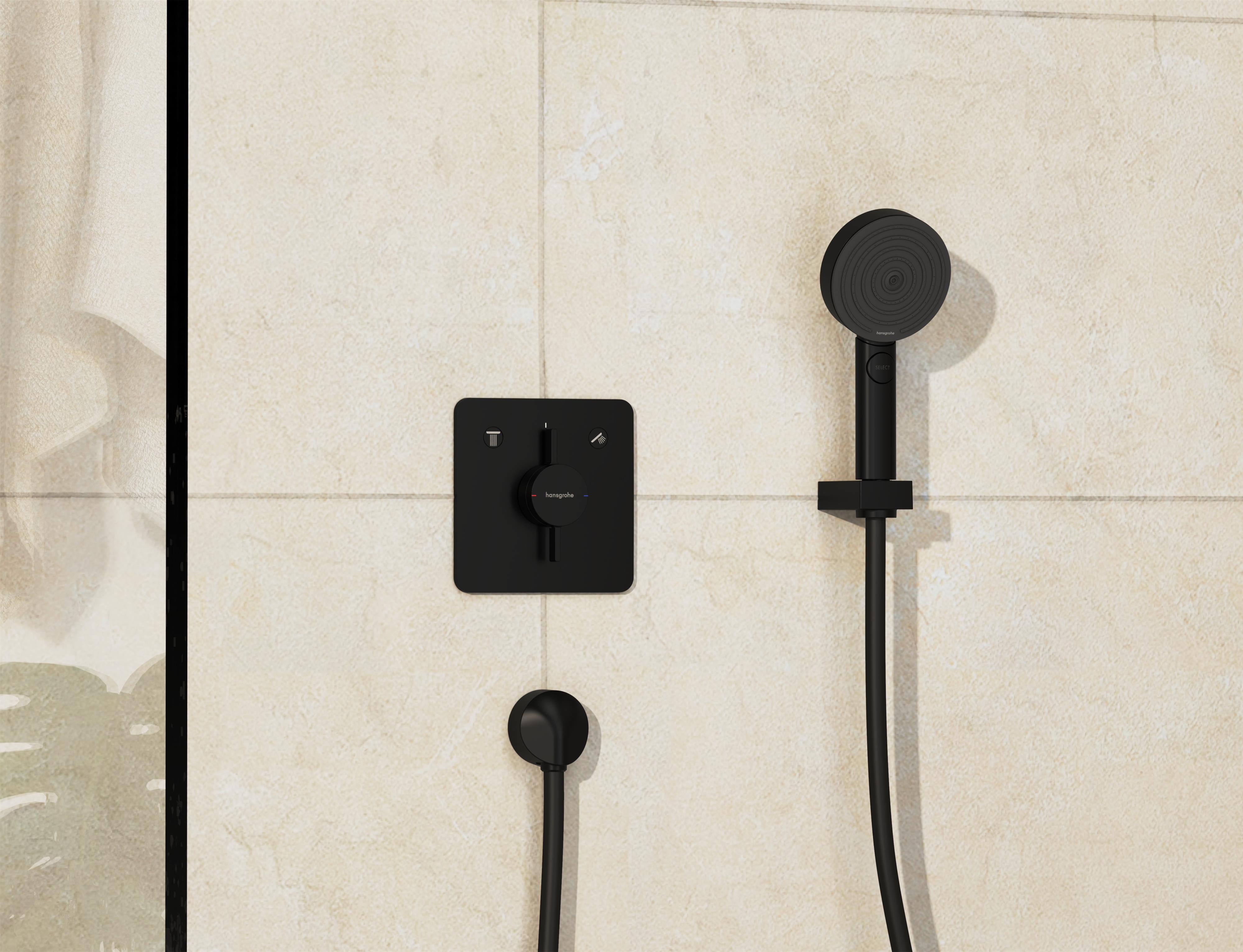 Hansgrohe DuoTurn Q bateria wannowo-prysznicowa podtynkowa czarny mat 75414670