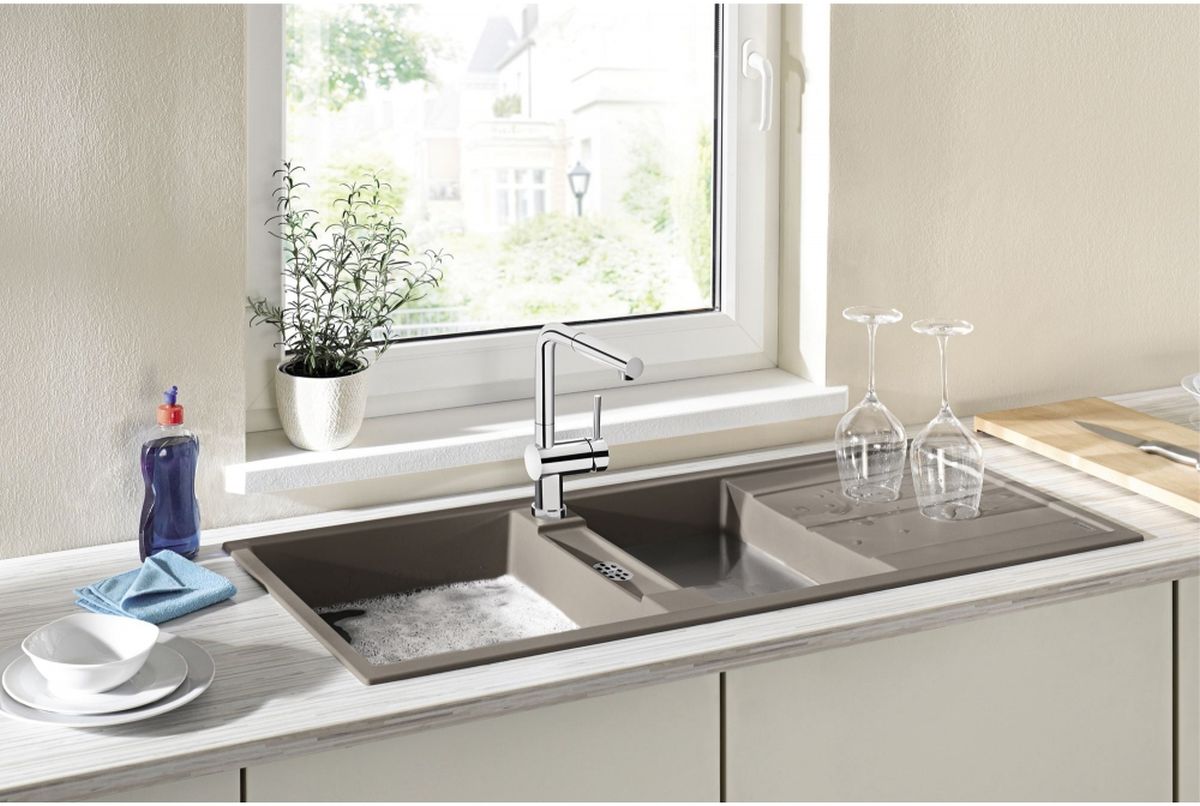 Blanco Metra 8 S zlewozmywak 116x50 cm z Silgranit PuraDur szarość skały 518884