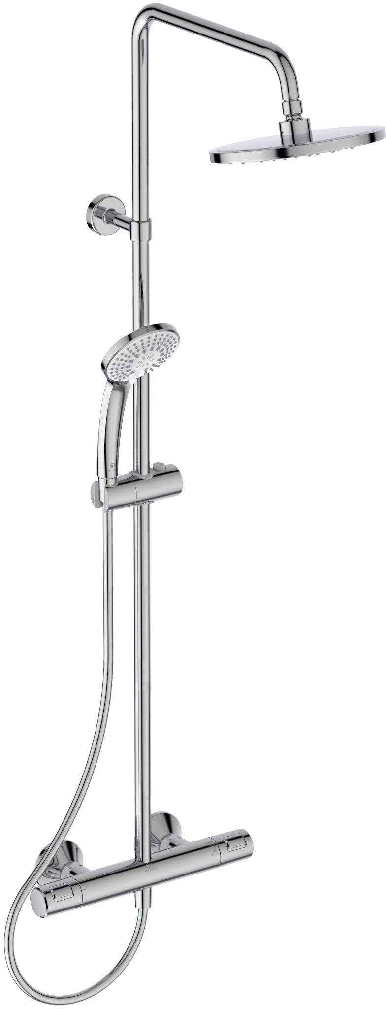 Ideal Standard Ceratherm T25 zestaw prysznicowy ścienny termostatyczny z deszczownicą chrom A7208AA