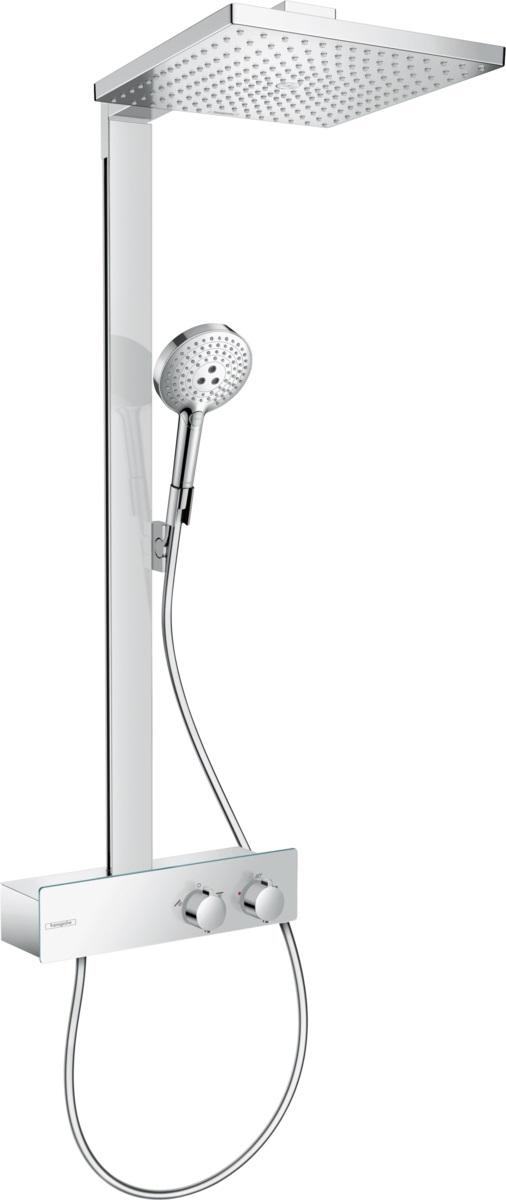 Hansgrohe Raindance E Showerpipe EcoSmart zestaw prysznicowy ścienny termostatyczny chrom 27362000